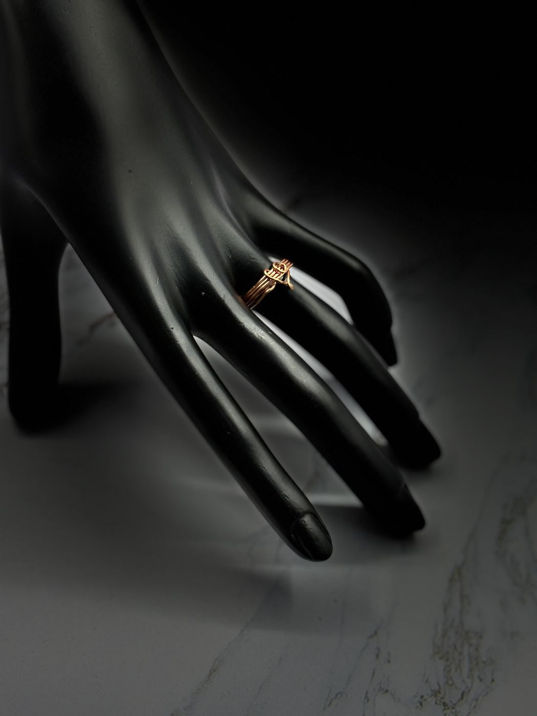 Heart Wire-Wrapped Ring